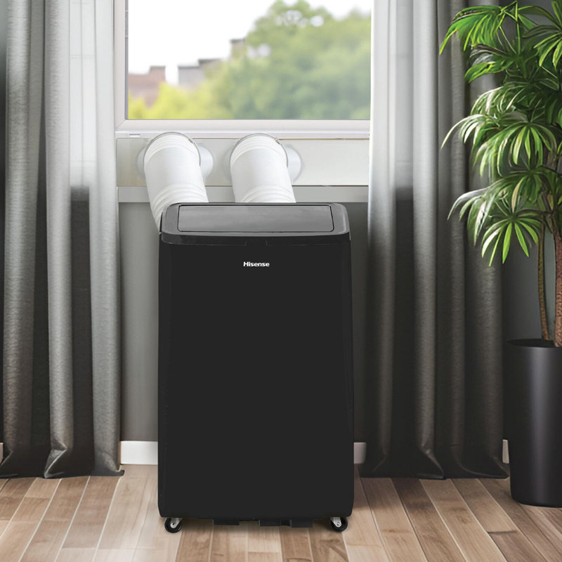 Hisense 10,000 BTU Black Portable Inverter Air Conditioner with Wi-Fi and Remote