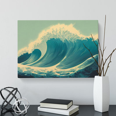 Awesome Ocean Wave - Wrapped Canvas Print