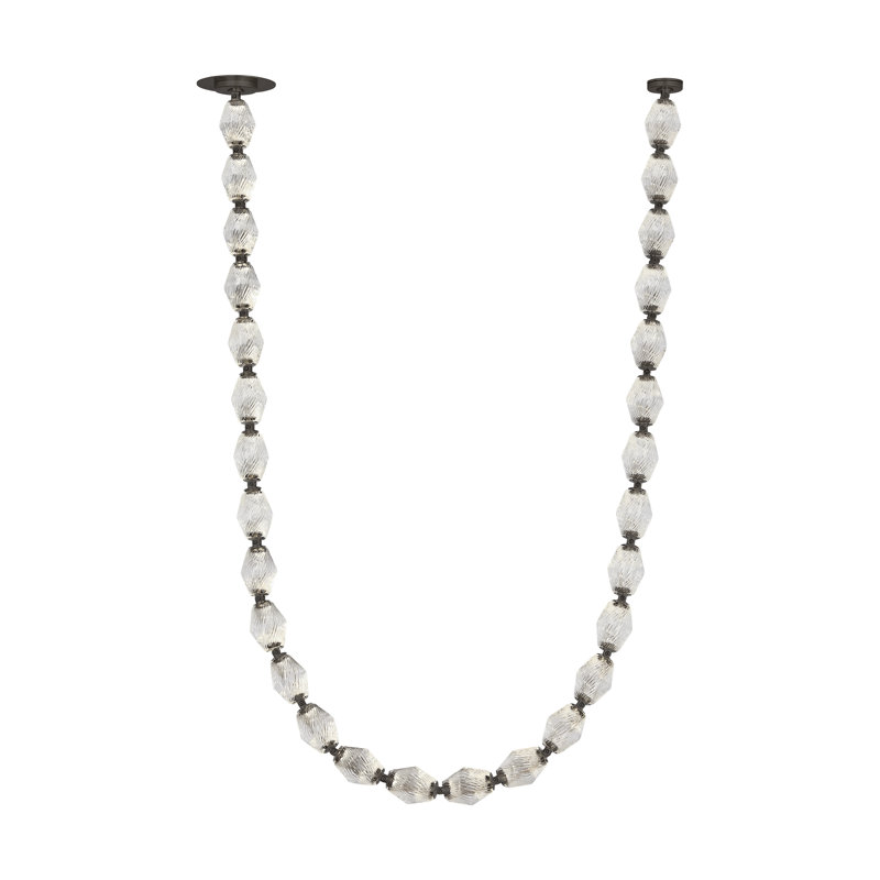 Collier 1 - Light LED Chandelier, 2700K, 93.1" H x 2" W x 2" D, 120 V