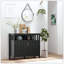 Buffet, armoire de cuisine, armoire à café avec 2 portes et tablettes réglables pour le salon du vestibule