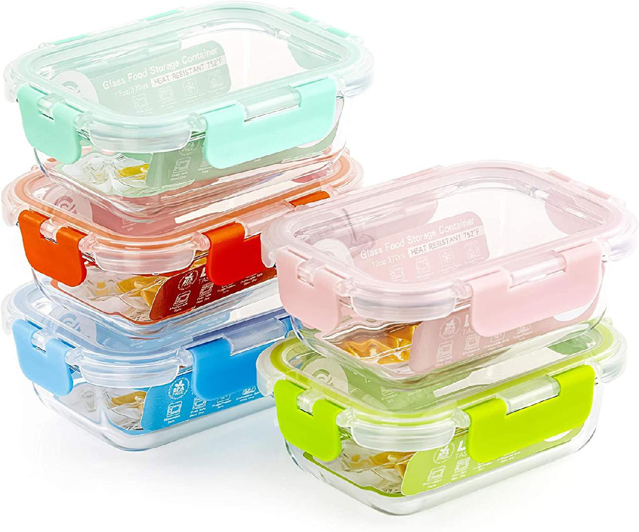 New Pyrex 27.2oz Meal Box Meal Prep Glass Divided Storage