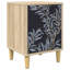 36cm W Engineered Wood Bedside Table