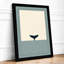 Whale Tail Rising Minimalist - Framed Print-1767470440-1767470437