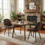 Chaise d'appoint rembourrée en similicuir Chardee-1647928890