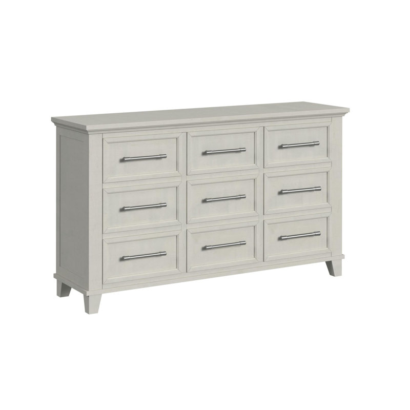 Sneed 9-Drawer Dresser in Grey, Beige