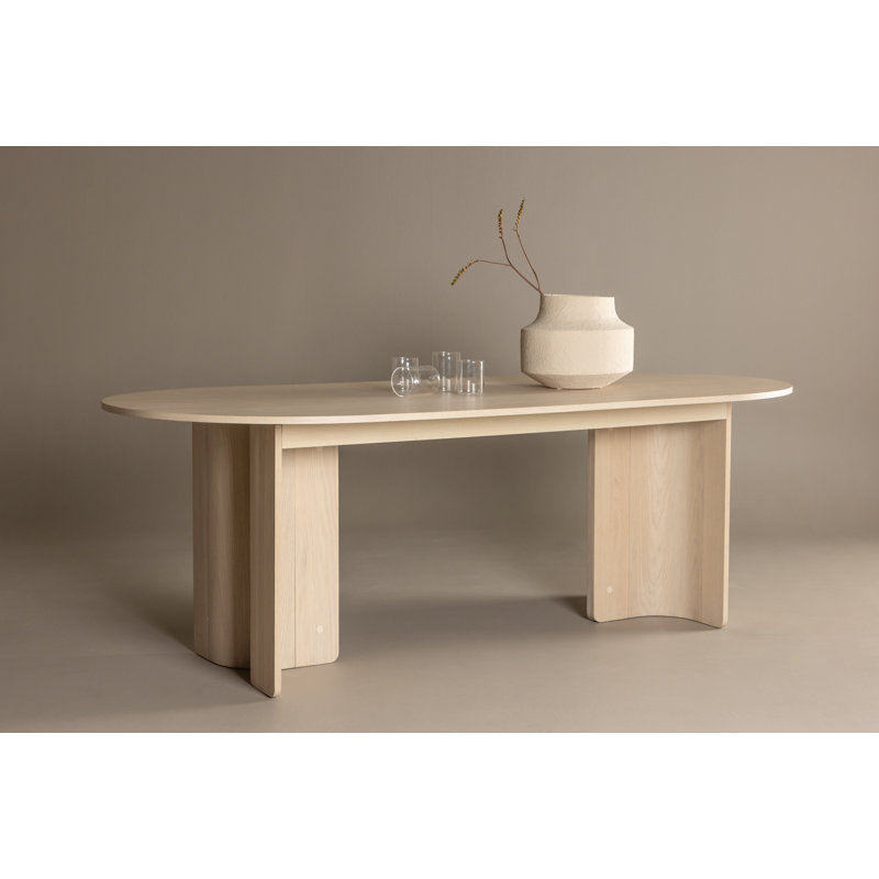 Parsaye Oval Dining Table, White