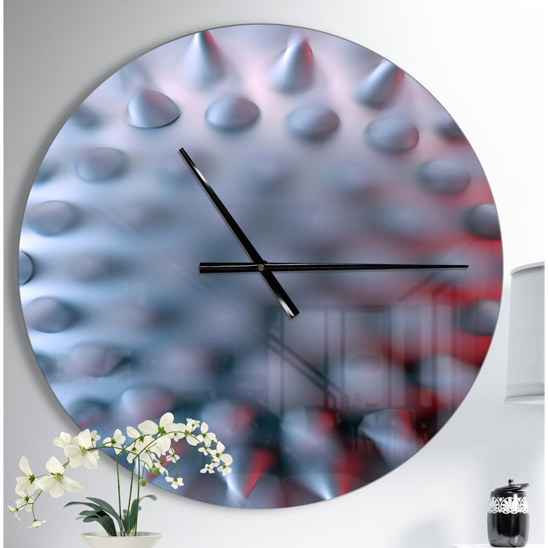 Macro Prickly Design - Modern Wall Clock, Medium