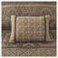 Ensemble de courtepointe 6 pièces avec coussins décoratifs en jacquard - Ensemble de literie réversible brun / or pour lit double / grand lit, couvre-lit jacquard en polyester de luxe avec taies décoratives-122647470