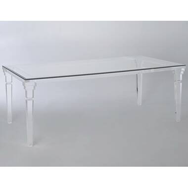 Yasmin Glass Dining Table by Chintaly