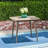 Square Outdoor Table With Straight Legs - Gray Wood For An Elegant Setting Dining Spaces & Stylish