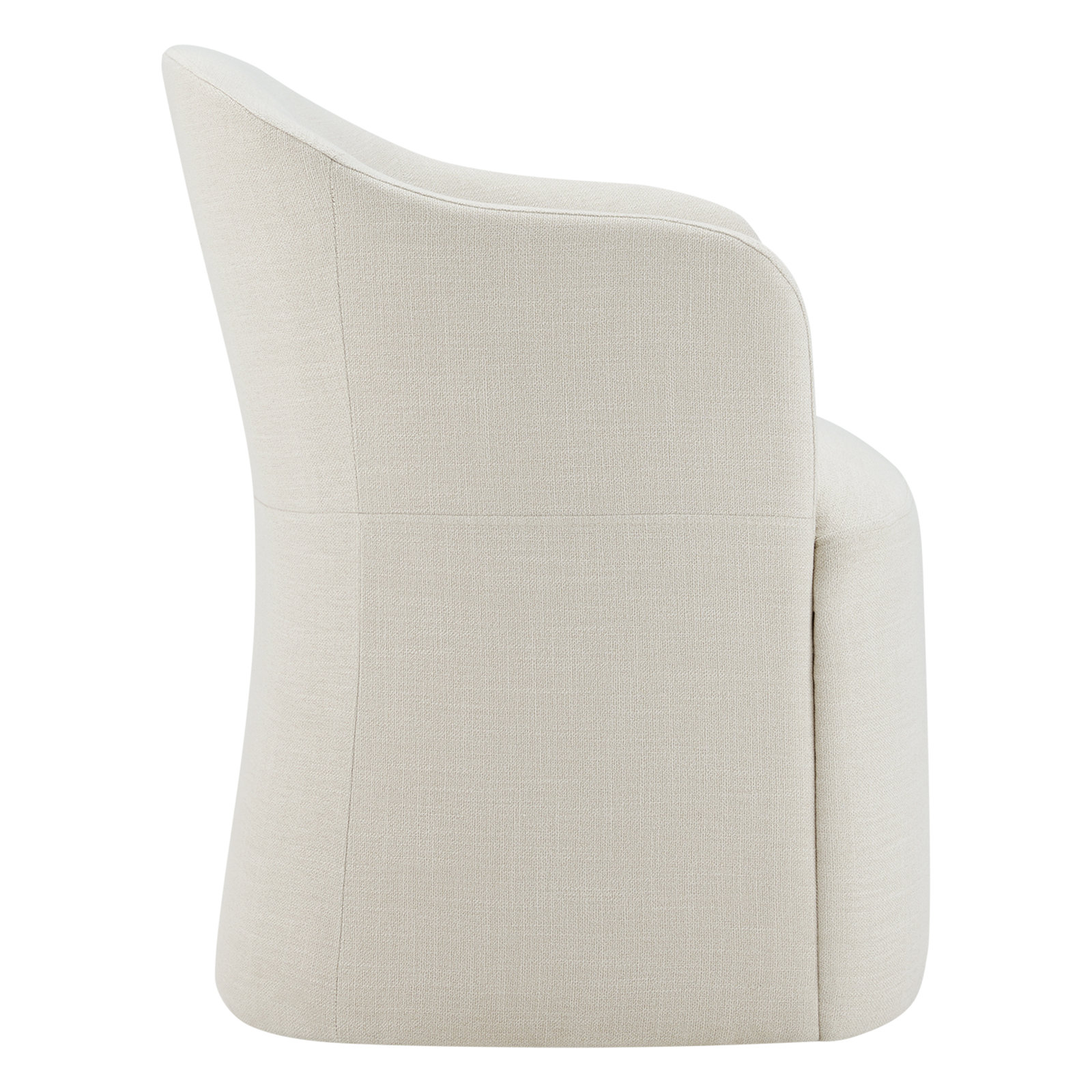 Janina Dining Armchair, Effie Linen Performance Linen
