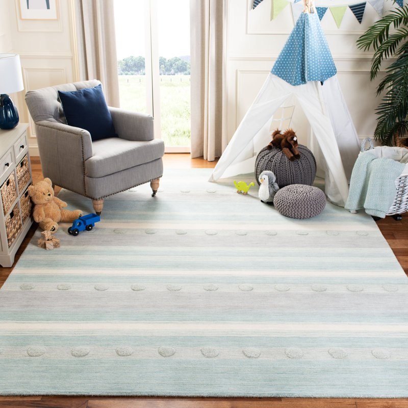 Gosselin Kids Hand Loomed Wool Rug, Rectangle 8' x 10'