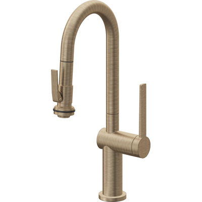 Pull-Down Prep/Bar Faucet With Squeeze Sprayer