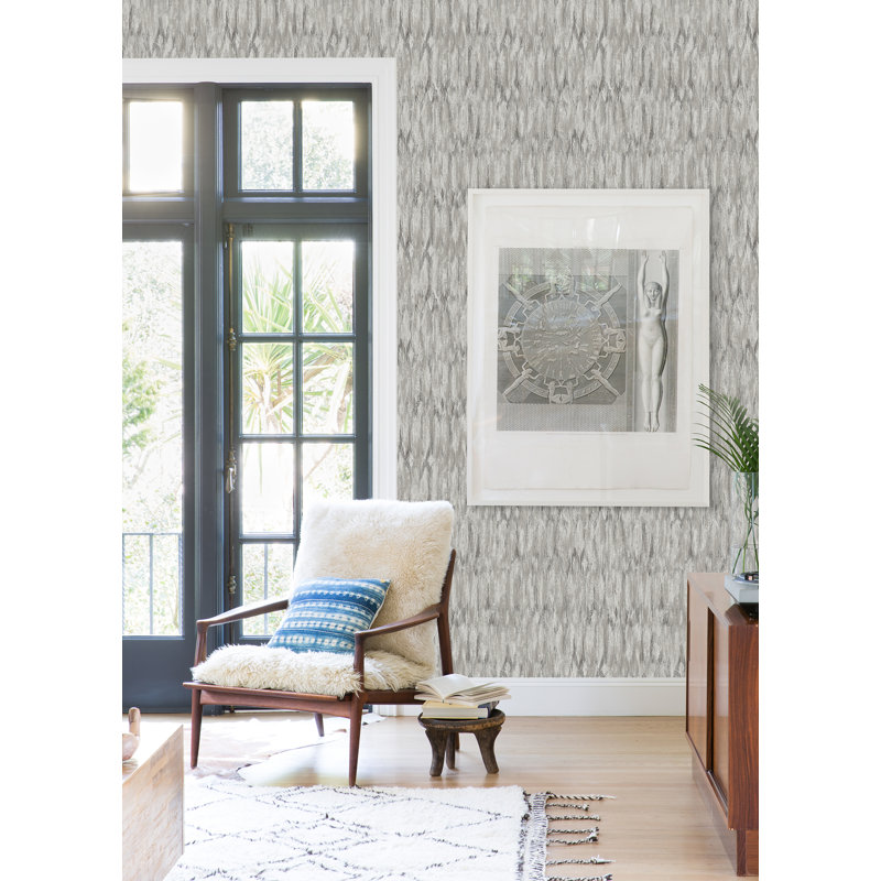 Kintana Metallic Wallpaper Roll, White