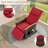 Outdoor 360° Swivel Rattan Recliner Chair Patio Wicker Chaise Lounge Chair-2068090544
