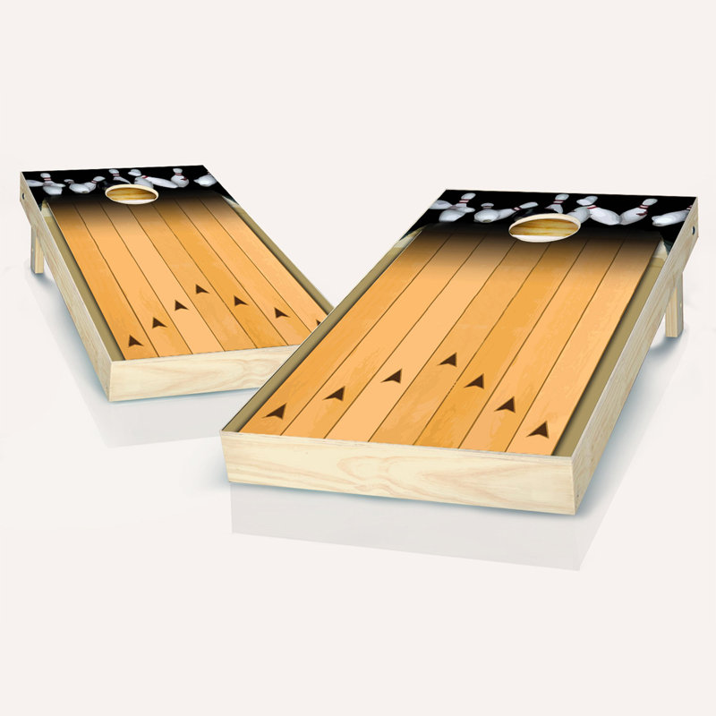 Ensemble de jeu de poches 2 'x 4' Bowling Lane