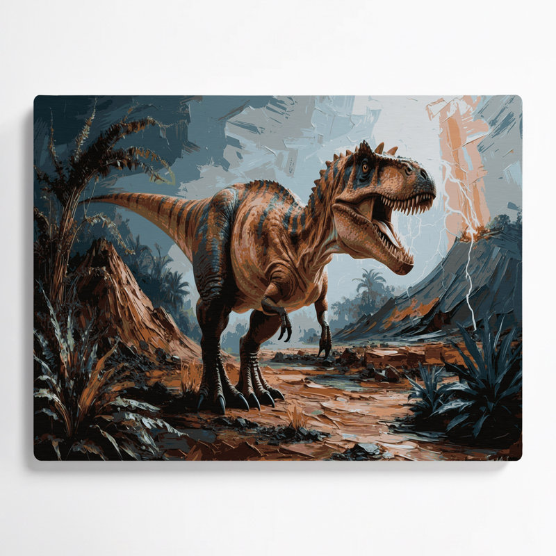 «Dinosaur Ceratosaurus», art mural en métal gris, H 24 po x l 36 po