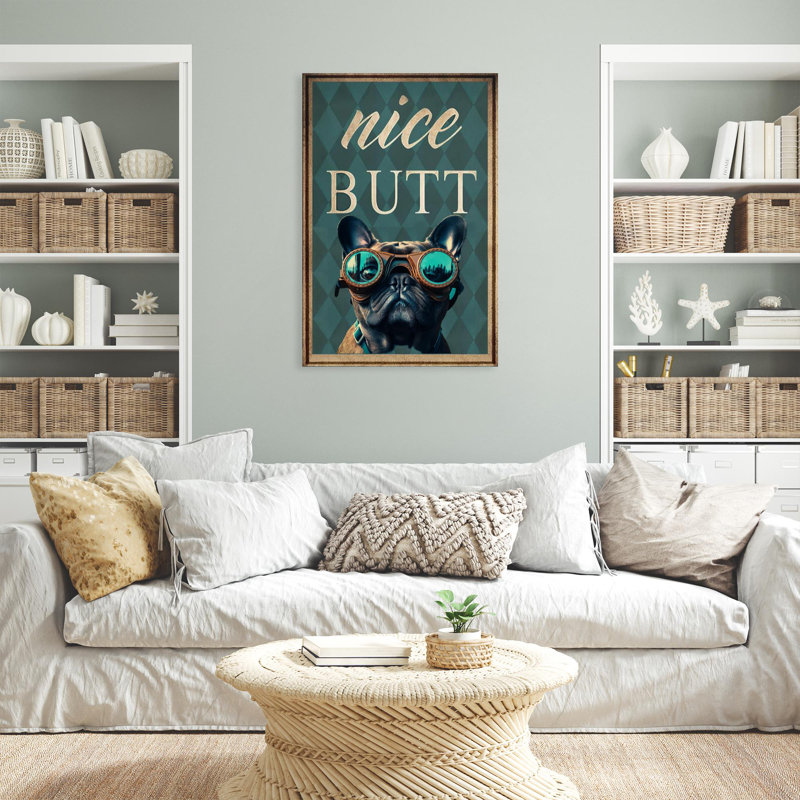 " Bulldog Nice Butt 2 ", 36" H x 24" W x 1.25" D