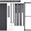 Structure de lit simple en métal de 16 pouces de taille simple TG, plateforme grand lit robuste, pas de sommier tapissier, bruit, fondation, rangement sous le lit pour lit de chambre à coucher,