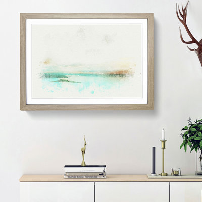 Aerial View of the Netherlands in Abstract - Picture Frame Graphic Art Print