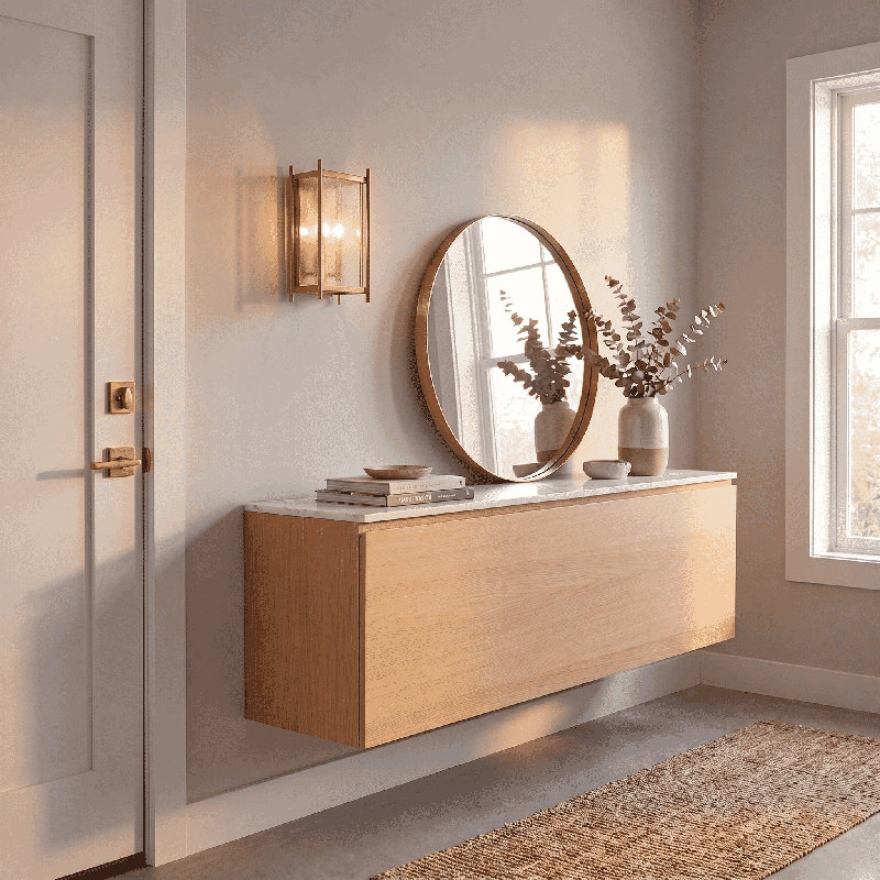 Muller 2-Light Wall Sconce in Warm Brass