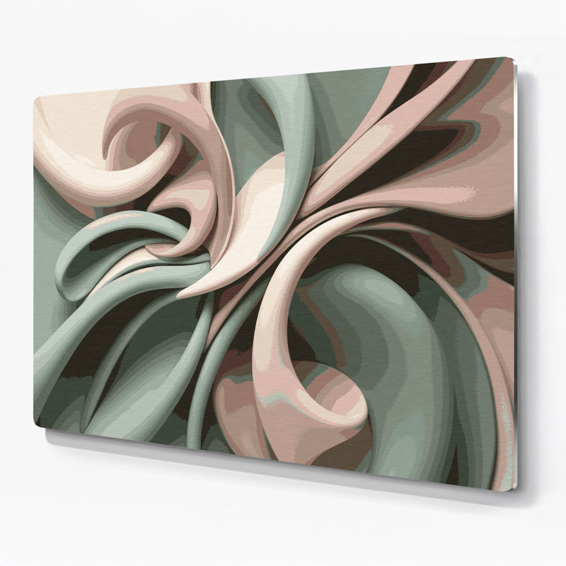 Art mural gris Biomorphic Abstraction 86, H 11 po x l 14 po
