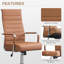 Fauteuil de bureau moderne et ergonomique, chaises de bureau pivotantes en cuir à dossier moyen -127158501