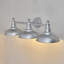 Applique murale de salle de bain 3 lumières 31 pouces argent