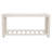 Branam White Marble Console Table In Farmhouse Sur Tone On Solid Wood Base