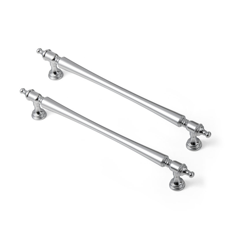Ensemble de poignées de bar élégantes, 7.56", Chrome poli