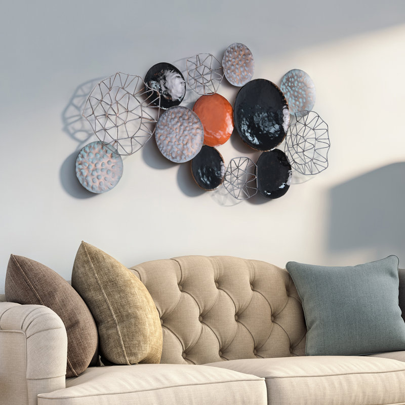 Handmade Modern Abstract Wall Decor on Metal