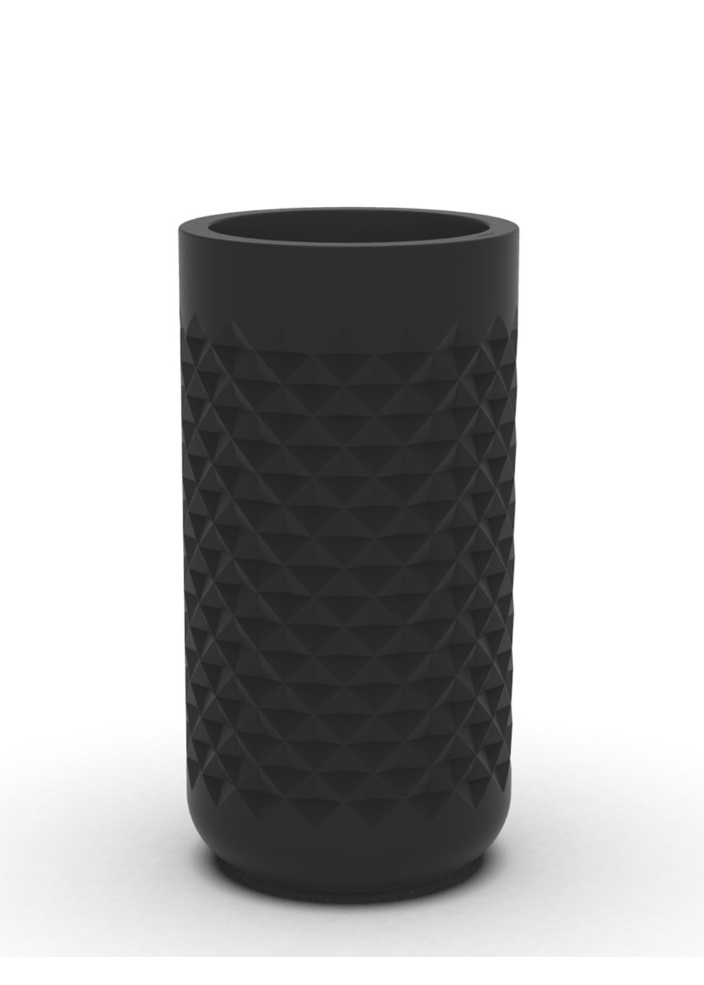 Lisle Pot Planter, Black, 36" H x 18" W x 18" D