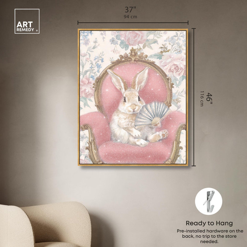 «An Aristobun Canvas» par Art Remedy, H 46 po x l 37 po x P 1,8 po, Cadre flottant doré
