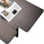 Table basse de forme irrégulière en bois manufacturé gris foncé-1332107657