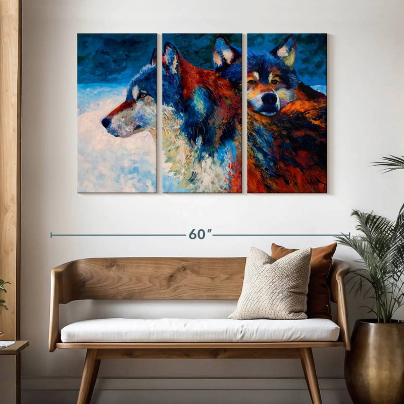 The Wolves, 32" H x 50" W