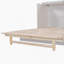 Grand lit escamotable avec grands tiroirs, blanc