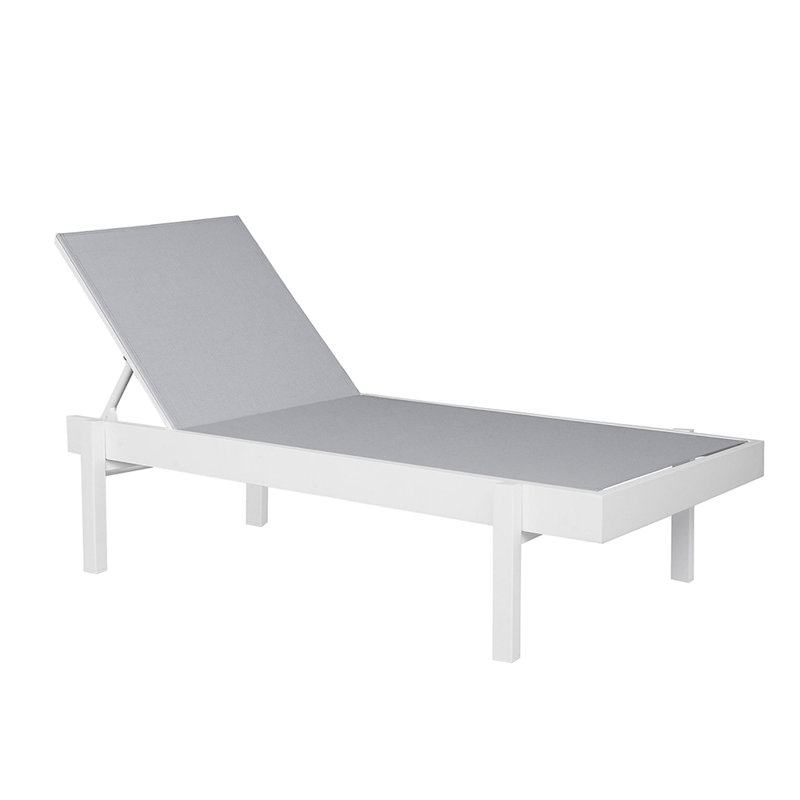 Tarun Outdoor Rust-Resistant Metal Chaise Lounge