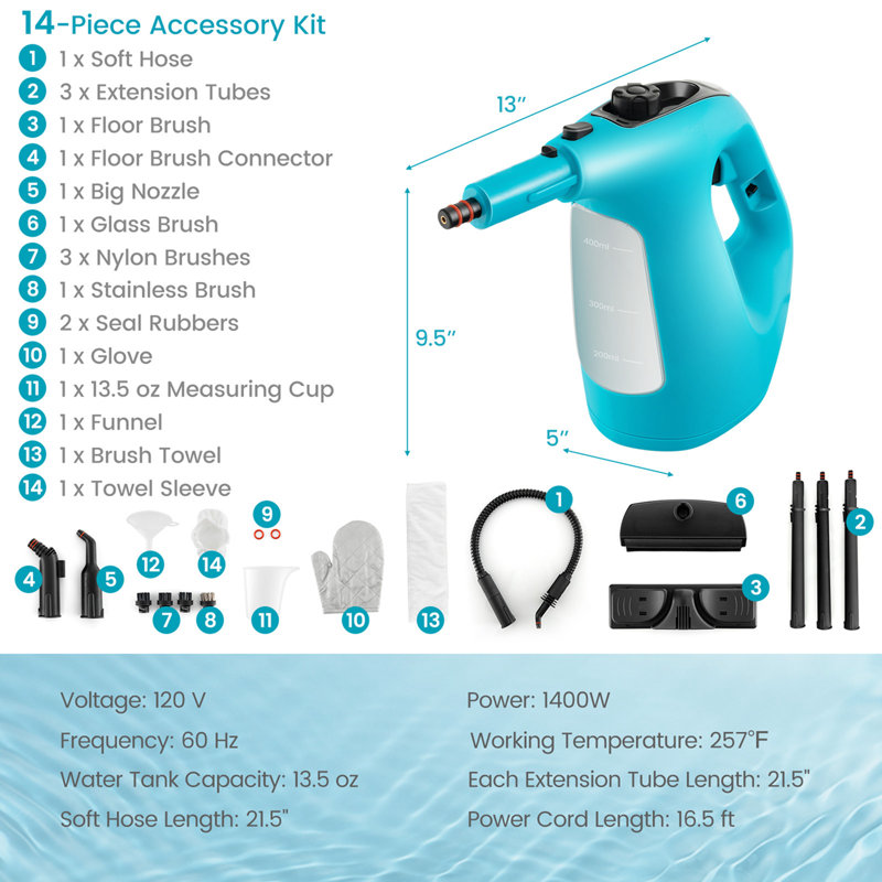 Costway Plug-in Maintenance Machine, Blue