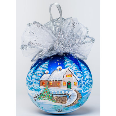 Ornement boule de noël i be home