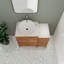 Meuble-lavabo simple 35,87 po avec plateau en pierre frittée Birkenshaw