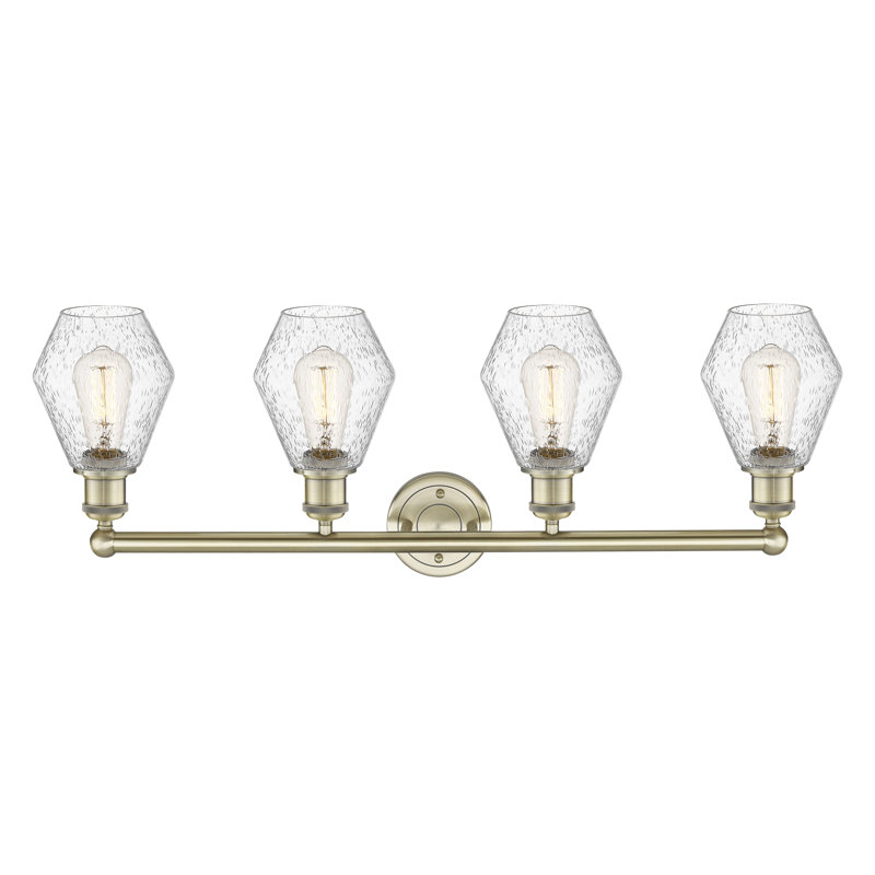 Gabbie 4 - Light Dimmable Vanity Light, Seedy, Antique Brass