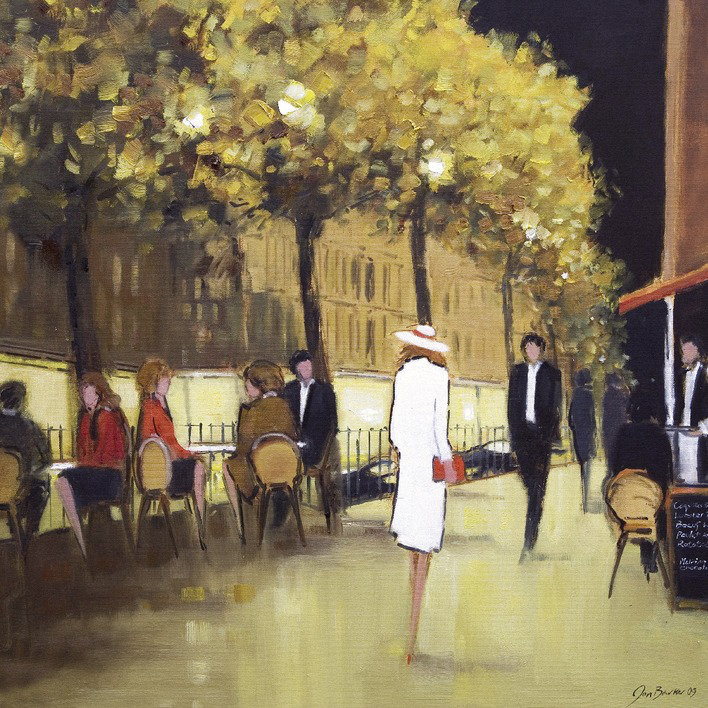 Jon Barker - Painting, 40cm H x 40cm W, Canvas, No Mount