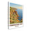 Pembrokeshire Coast, Wales - Romantic Coastal Cliffs Travel Poster, Scenic Welsh Seaside Print. Giclee Print On Wrapped Canvas. Wall Art, Home Decor - Regions & Scenic Areas, Wales - Wrapped Canvas Print-1329046128