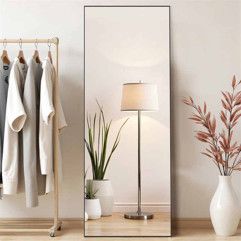 Rectangular Full Length Mirror, Black