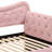 Twin Size Daybed With Pink Upholstery And Trundle, Contemporary Bedroom Desirable Option, Velvet Fabric, Classy Rolled Arms Upholstered Appealing Quality, Soft Upholstery, Graceful Arm Trim