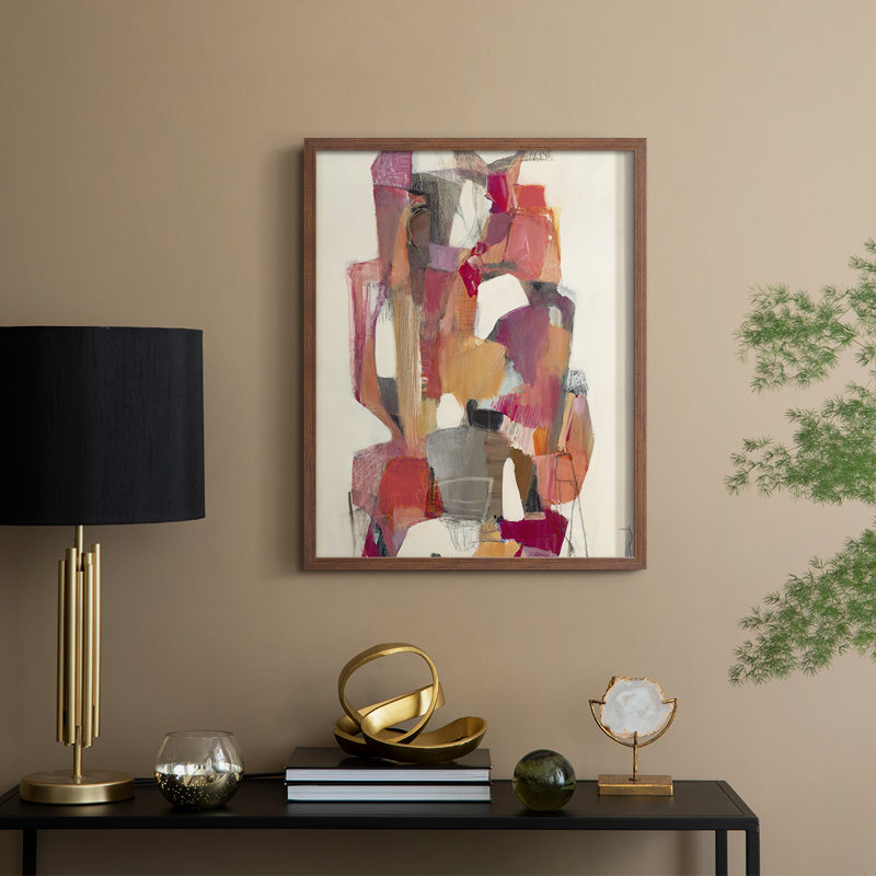 Totem at Sunrise Framed Print - Solid Wood, Noyer, H 11 po x l 9 po