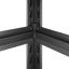 Étagère réglable 72 po H 5 niveaux avec panneau perforé et roulettes-740215641