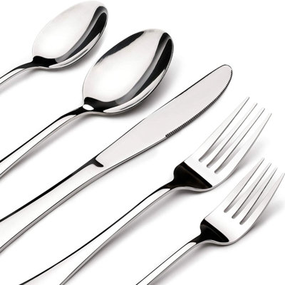 60 Piece Heavy Duty Silverware Stainless Steel Utensils Cutlery Set for 12
