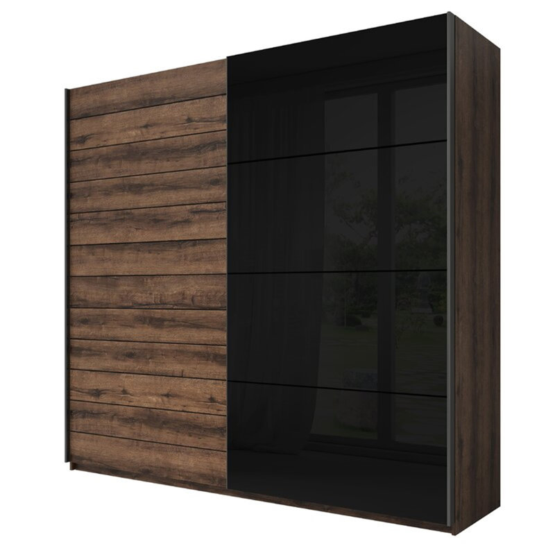 Marcelo 2 Door Wardrobe, 210cm H x 220cm W x 61cm D