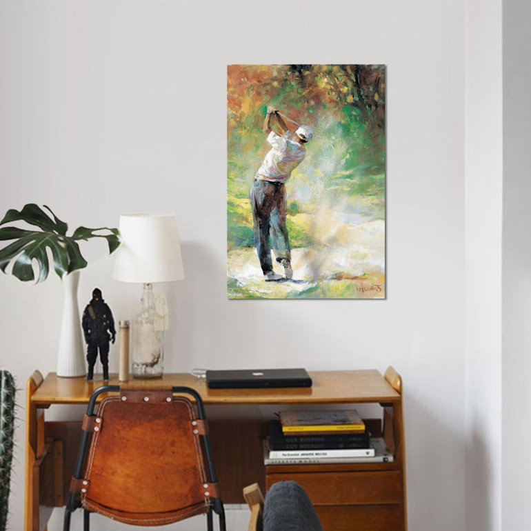 « a perfect day », reproduction sur toile, H 26 po x l 18 po x P 1,5 po, Toile tendue, Pas de tapis